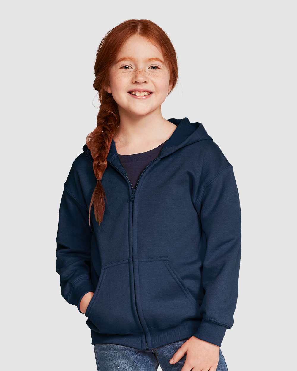 Gildan-18600B-Heavy Blend™ Youth Full-Zip Hooded Sweatshirt - Image 11