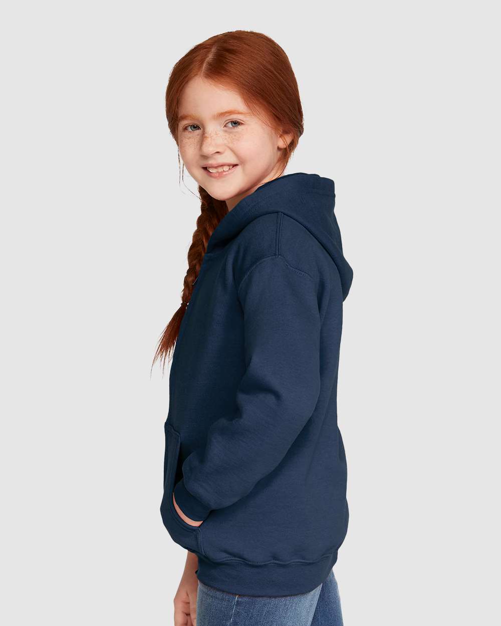 Gildan-18600B-Heavy Blend™ Youth Full-Zip Hooded Sweatshirt - Image 12