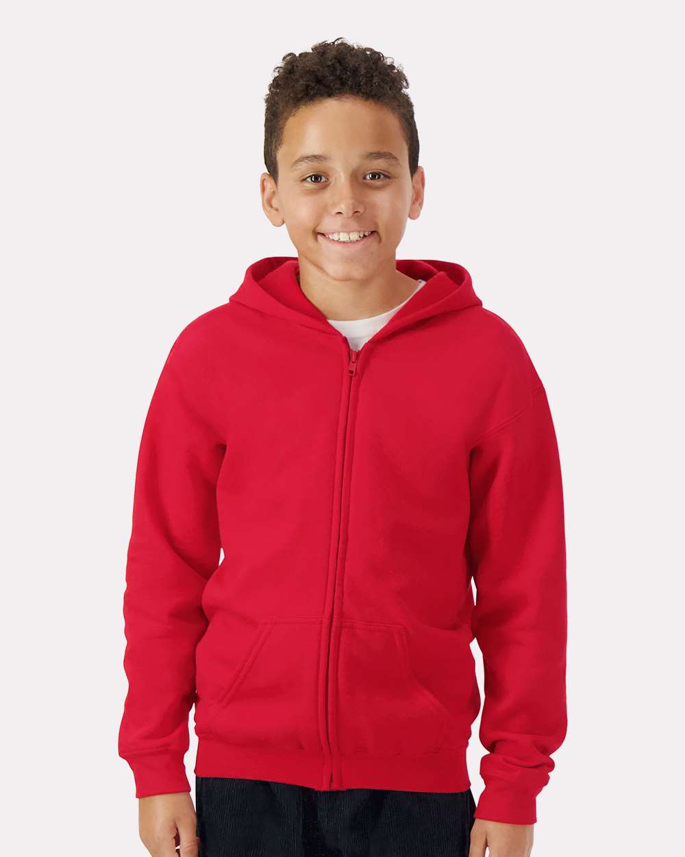 Gildan-18600B-Heavy Blend™ Youth Full-Zip Hooded Sweatshirt - Image 17