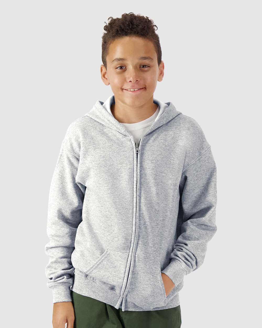 Gildan-18600B-Heavy Blend™ Youth Full-Zip Hooded Sweatshirt - Image 29