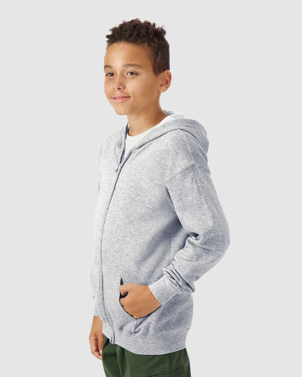Gildan-18600B-Heavy Blend™ Youth Full-Zip Hooded Sweatshirt - Image 30