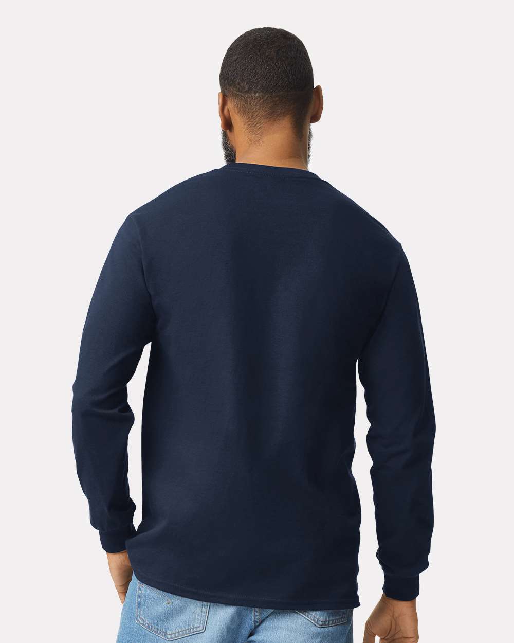 Gildan-2410-Ultra Cotton® Long Sleeve Pocket T-Shirt - Image 13