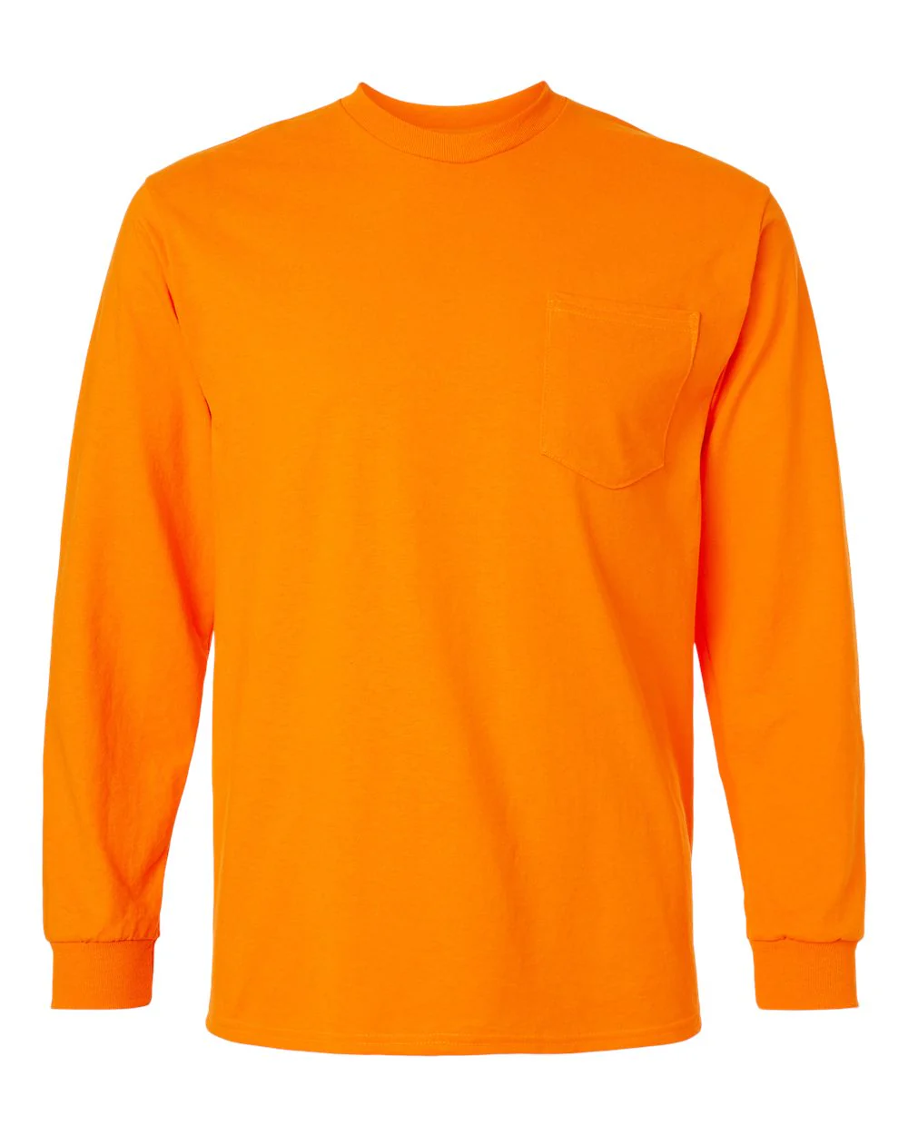 Gildan-2410-Ultra Cotton® Long Sleeve Pocket T-Shirt - Image 20