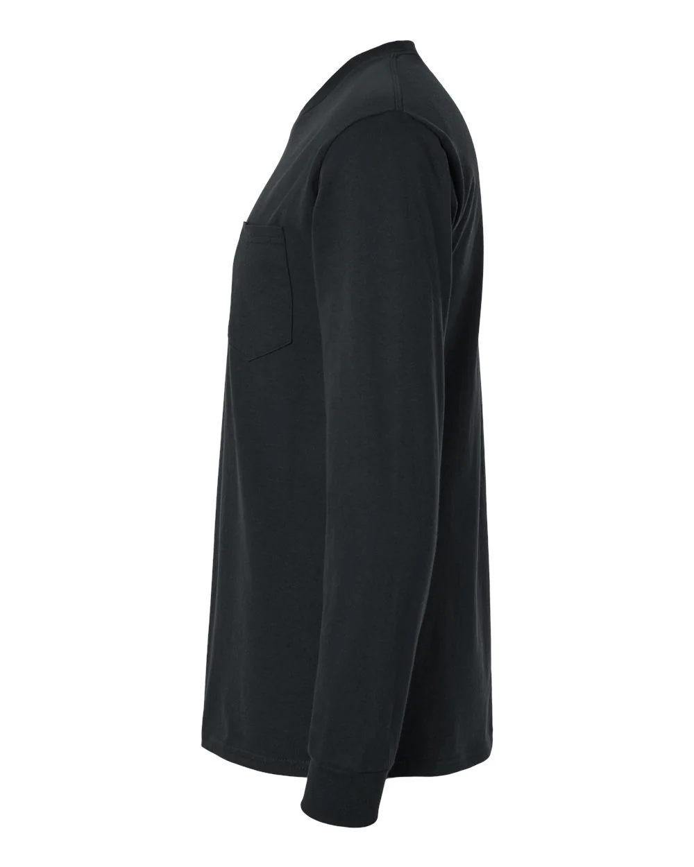 Gildan-2410-Ultra Cotton® Long Sleeve Pocket T-Shirt - Image 3