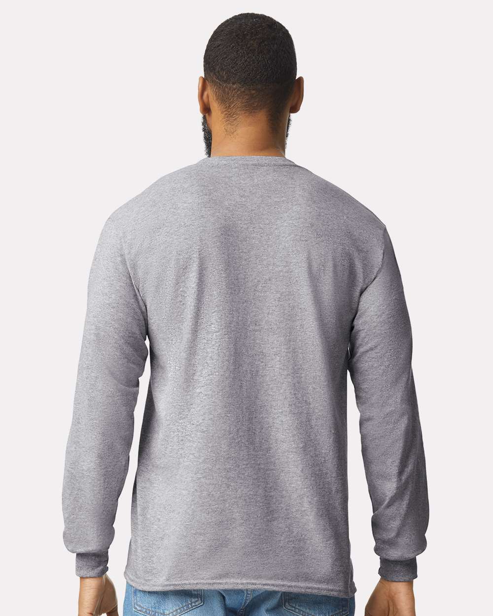 Gildan-2410-Ultra Cotton® Long Sleeve Pocket T-Shirt - Image 31