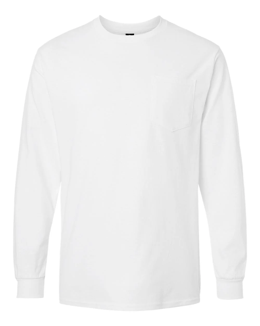 Gildan-2410-Ultra Cotton® Long Sleeve Pocket T-Shirt - Image 32