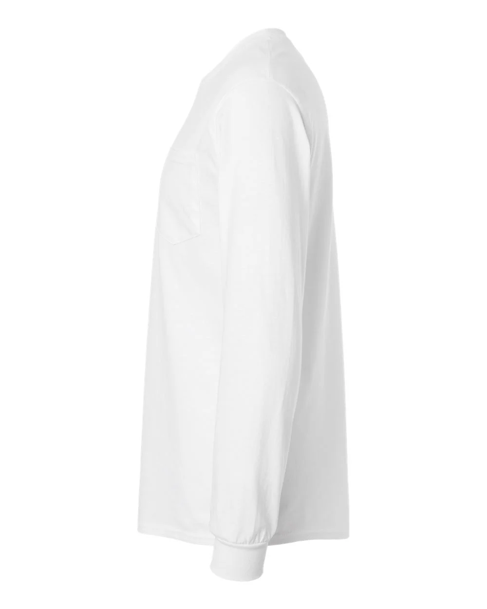 Gildan-2410-Ultra Cotton® Long Sleeve Pocket T-Shirt - Image 34