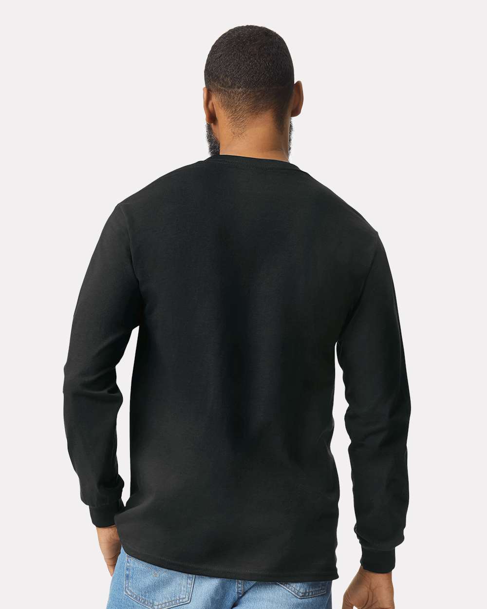 Gildan-2410-Ultra Cotton® Long Sleeve Pocket T-Shirt - Image 6