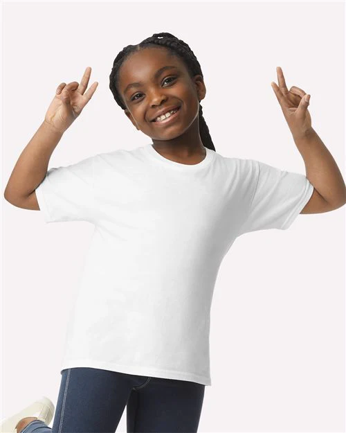 Gildan-3000B-Youth Light Cotton T-Shirt - Image 2