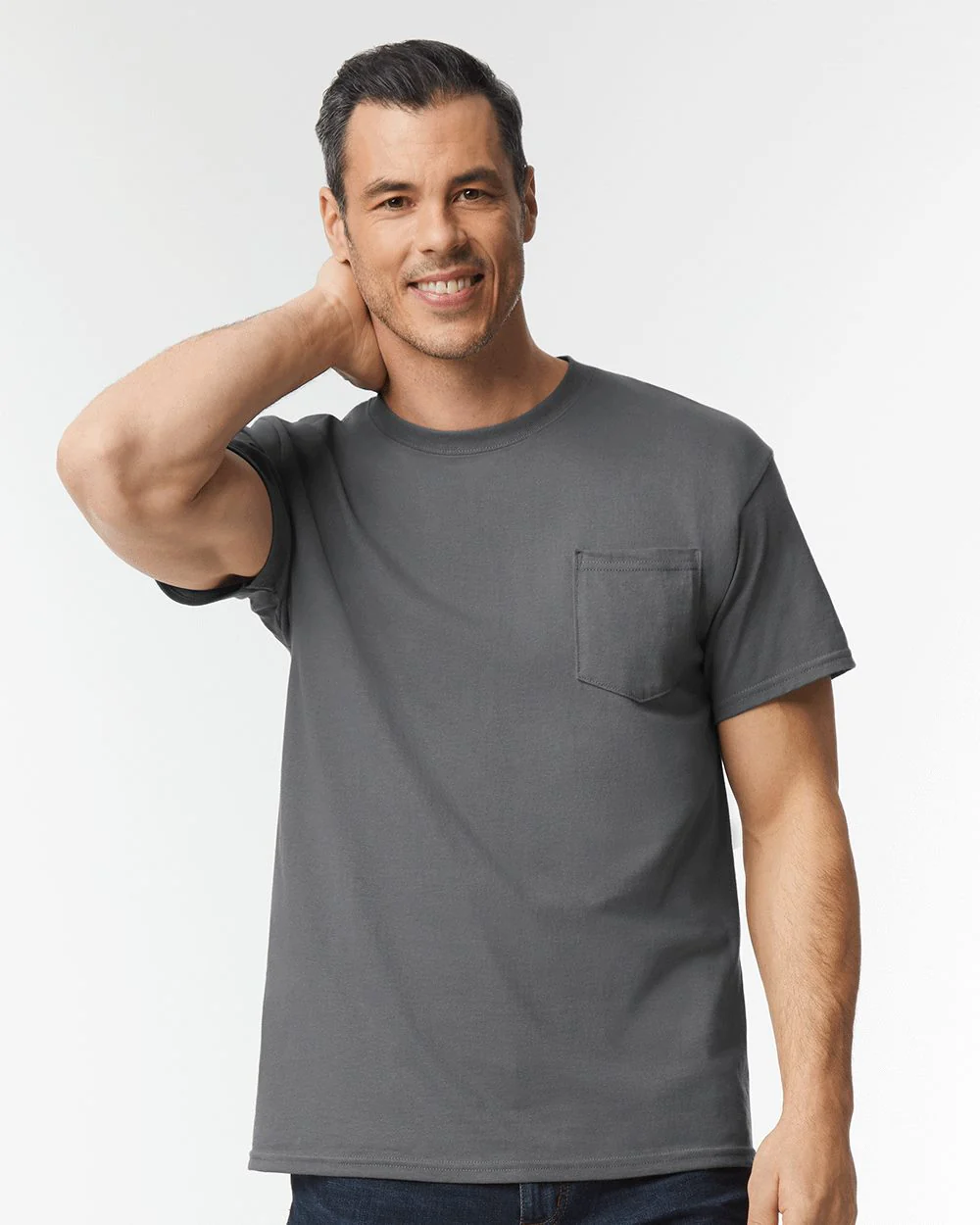 Gildan-5300-Heavy Cotton™ Pocket T-Shirt - Image 4