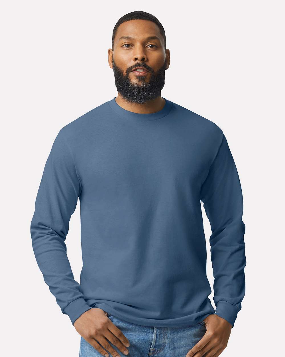 Gildan-5400-Heavy Cotton™ Long Sleeve T-Shirt - Image 39