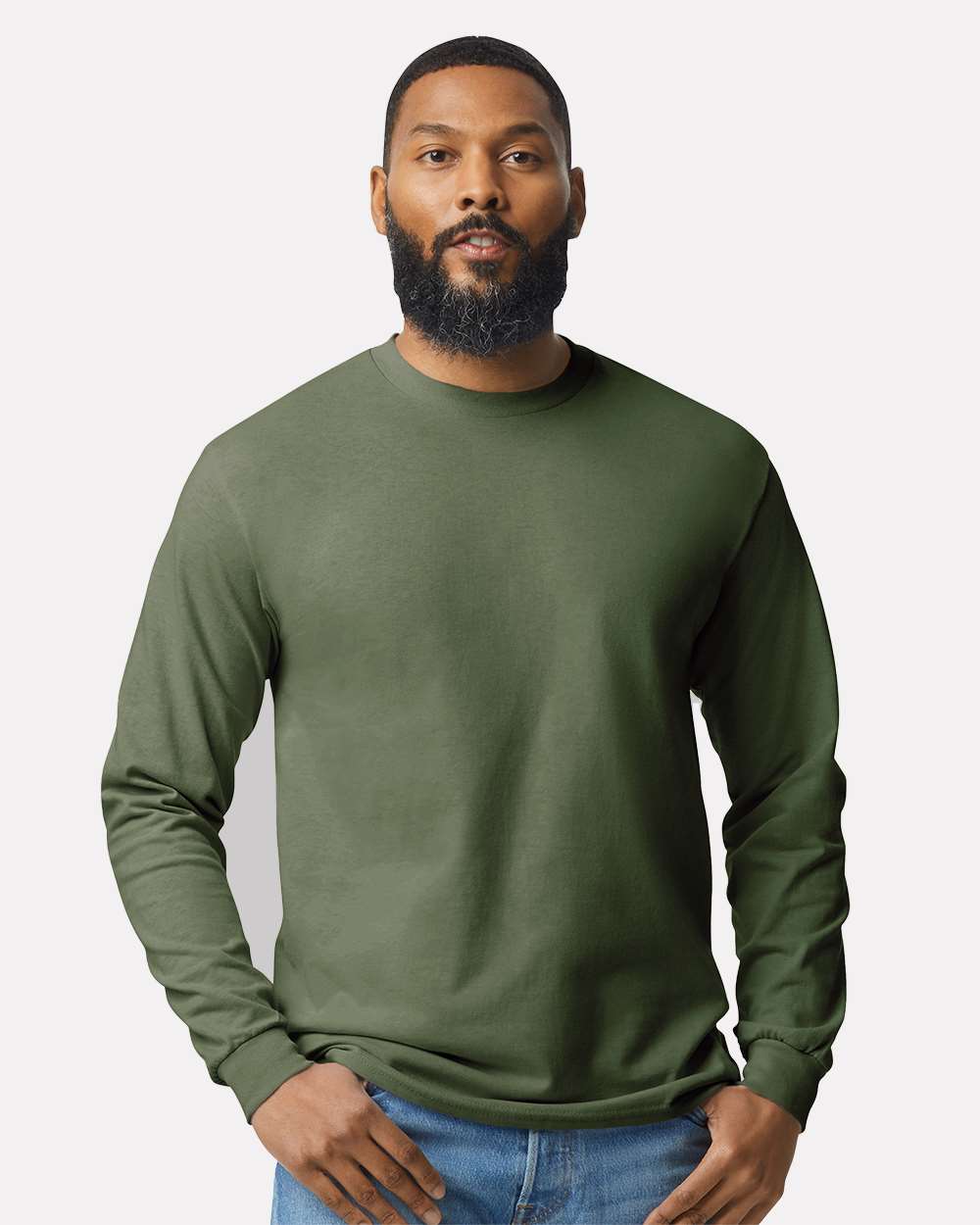 Gildan-5400-Heavy Cotton™ Long Sleeve T-Shirt - Image 57
