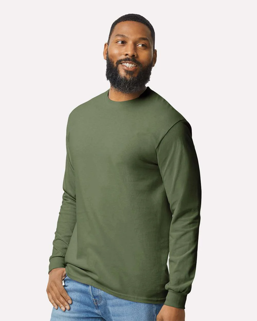 Gildan-5400-Heavy Cotton™ Long Sleeve T-Shirt - Image 58