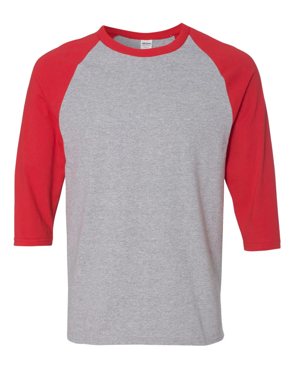 Gildan-5700-Heavy Cotton™ Raglan Three-Quarter Sleeve T-Shirt - Image 8
