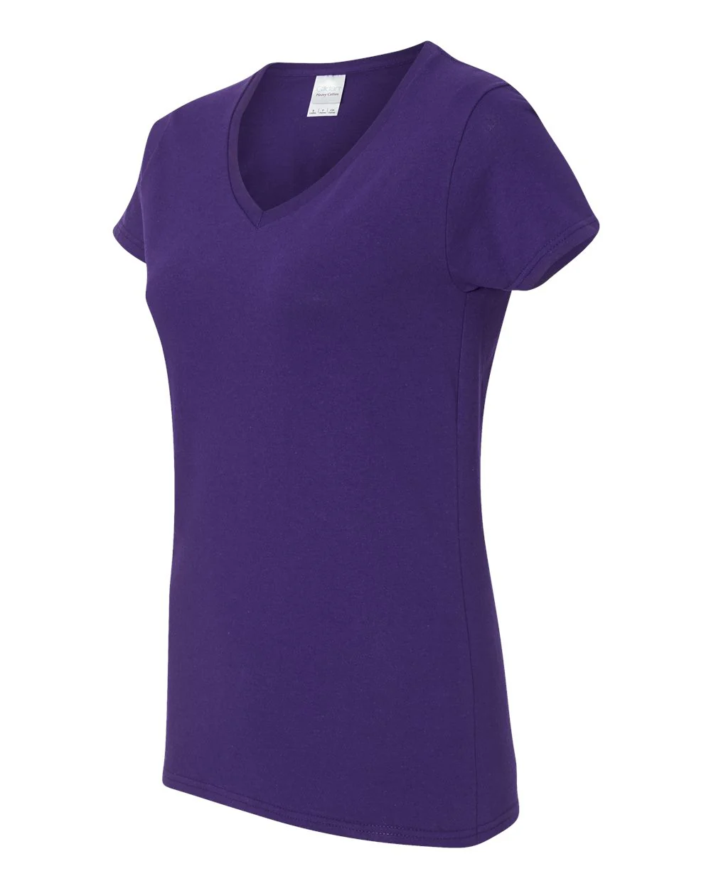 Gildan-5V00L-Heavy Cotton™ Women’s V-Neck T-Shirt - Image 28