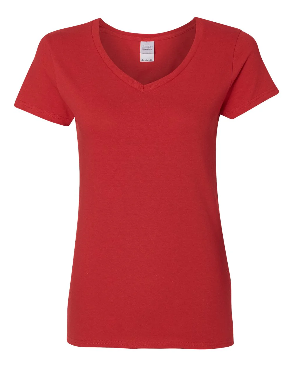 Gildan-5V00L-Heavy Cotton™ Women’s V-Neck T-Shirt - Image 29