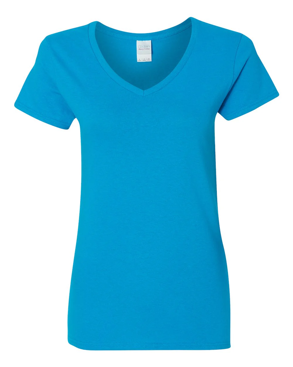 Gildan-5V00L-Heavy Cotton™ Women’s V-Neck T-Shirt - Image 35