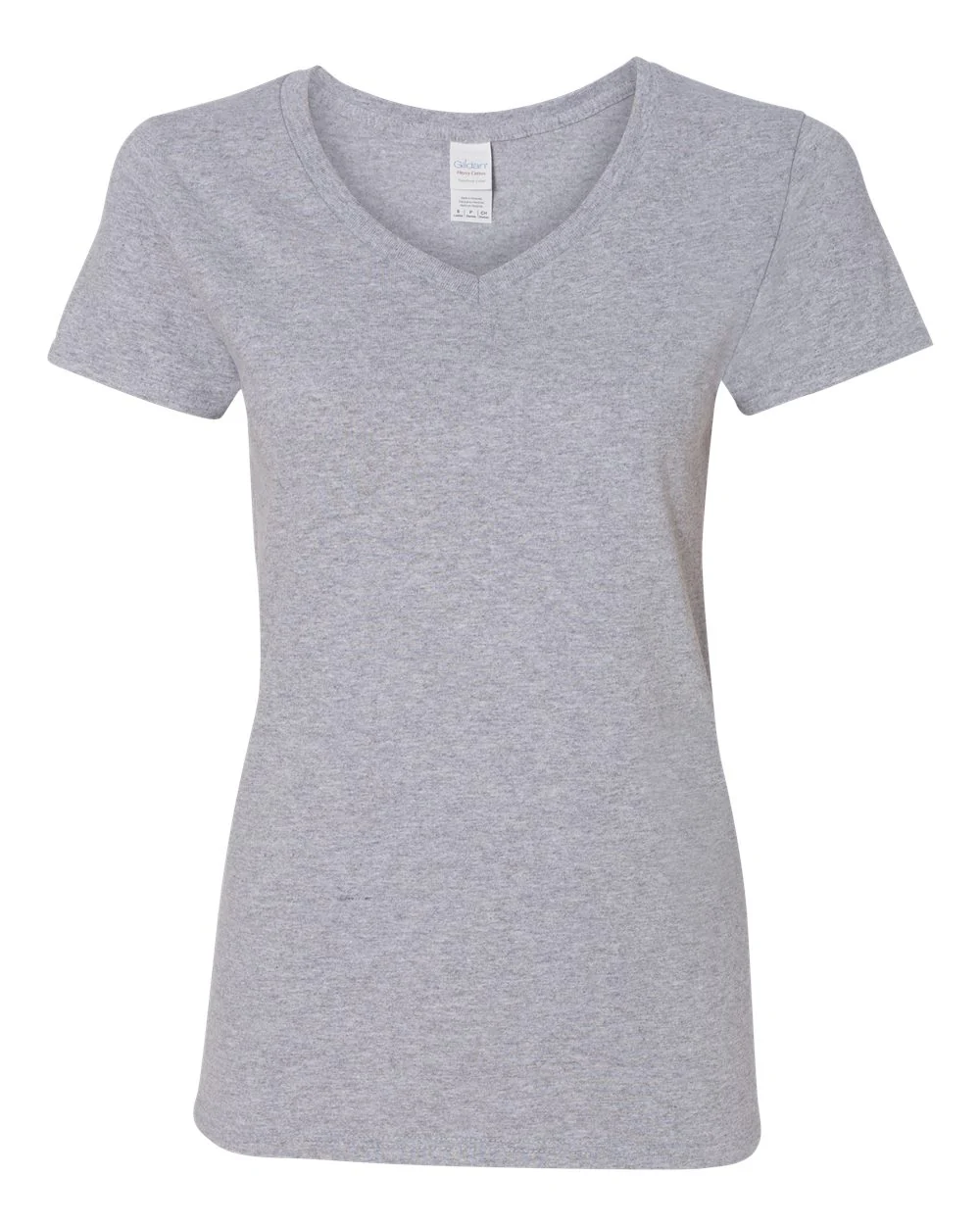 Gildan-5V00L-Heavy Cotton™ Women’s V-Neck T-Shirt - Image 38