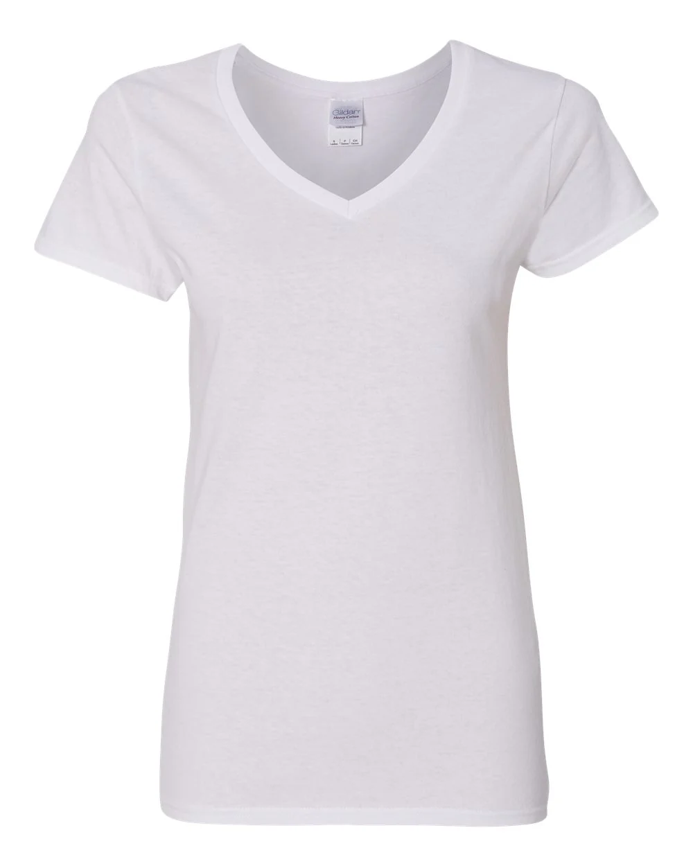 Gildan-5V00L-Heavy Cotton™ Women’s V-Neck T-Shirt - Image 41