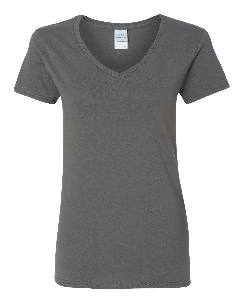 Gildan-5V00L-Heavy Cotton™ Women’s V-Neck T-Shirt - Image 8