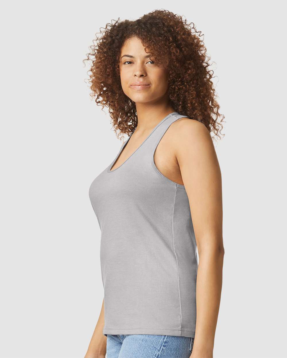 Gildan-64220LCVC-Softstyle® Women’s CVC Racerback Tank Top - Image 12