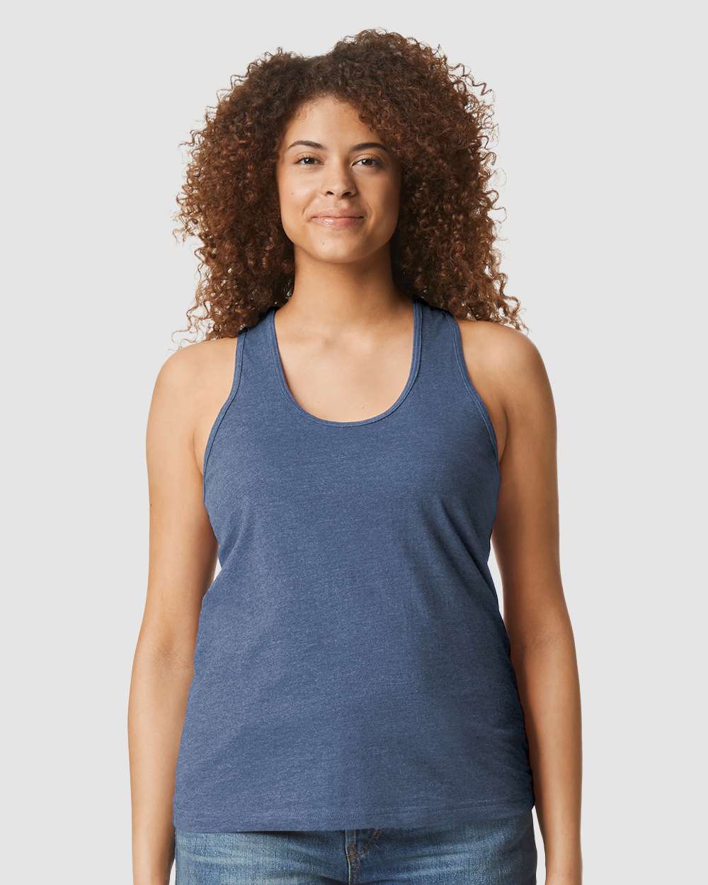 Gildan-64220LCVC-Softstyle® Women’s CVC Racerback Tank Top - Image 23
