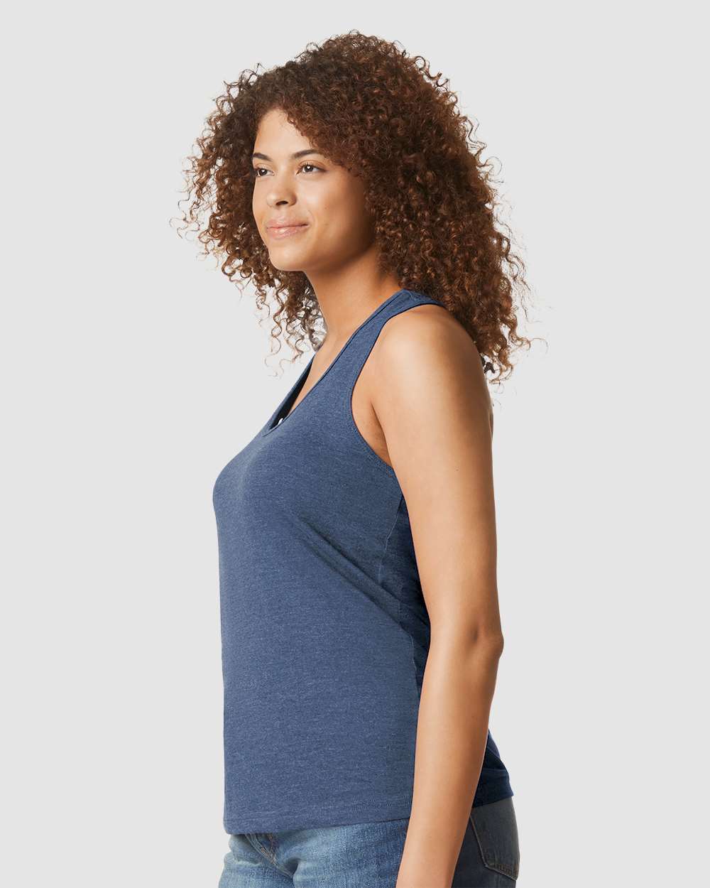Gildan-64220LCVC-Softstyle® Women’s CVC Racerback Tank Top - Image 24