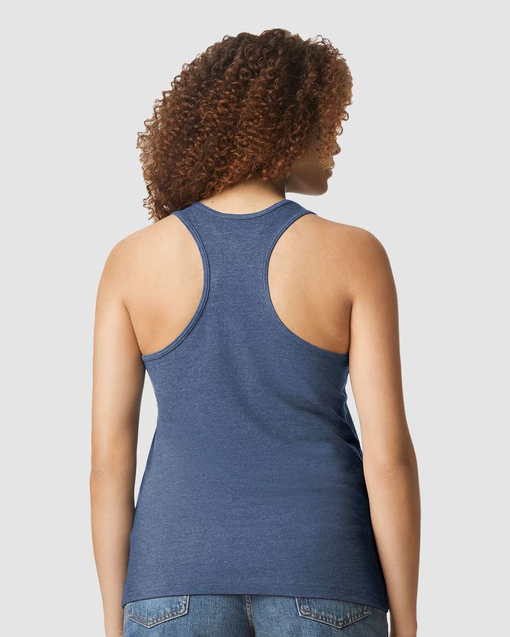 Gildan-64220LCVC-Softstyle® Women’s CVC Racerback Tank Top - Image 25