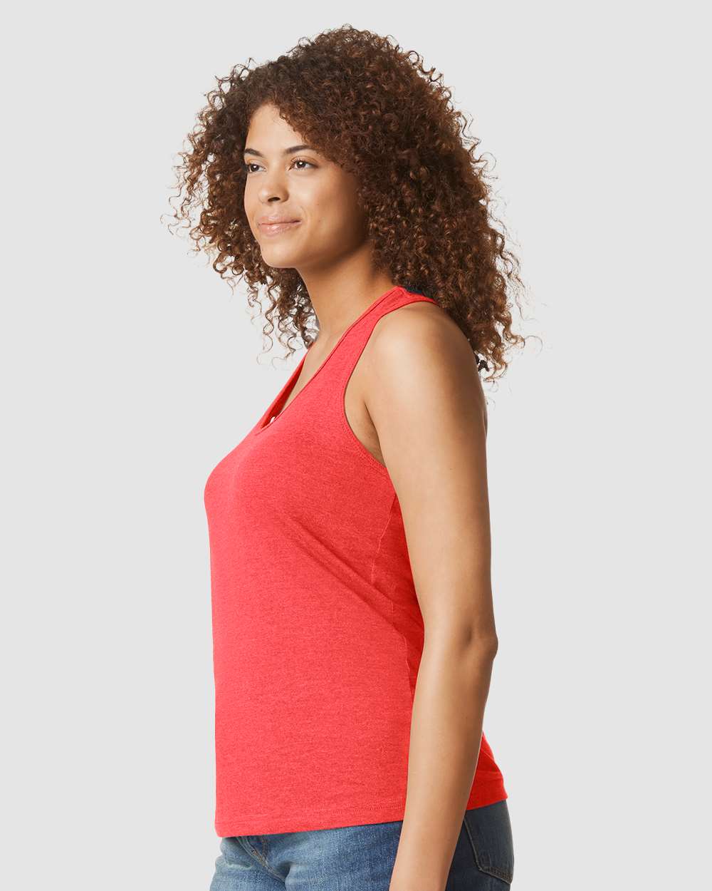 Gildan-64220LCVC-Softstyle® Women’s CVC Racerback Tank Top - Image 42