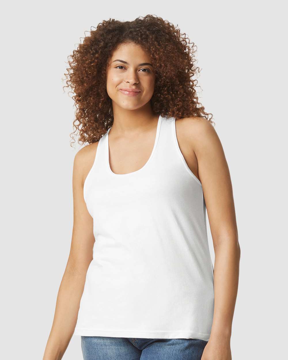Gildan-64220LCVC-Softstyle® Women’s CVC Racerback Tank Top - Image 47