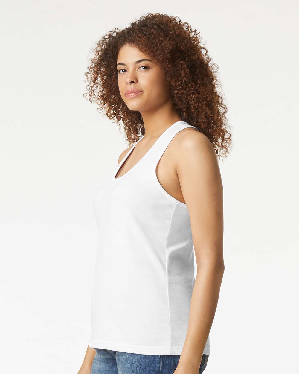 Gildan-64220LCVC-Softstyle® Women’s CVC Racerback Tank Top - Image 48
