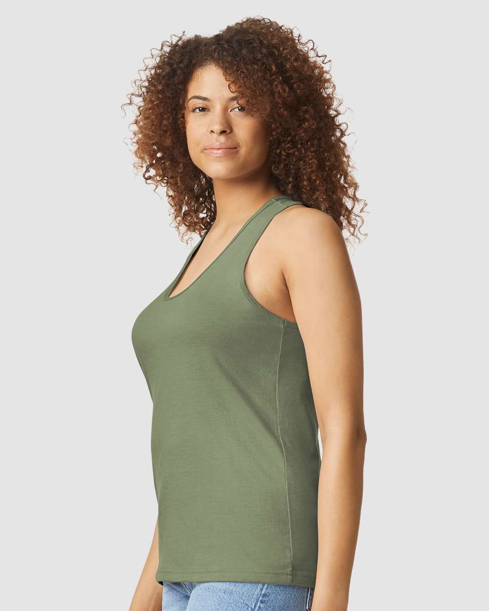 Gildan-64220LCVC-Softstyle® Women’s CVC Racerback Tank Top - Image 5