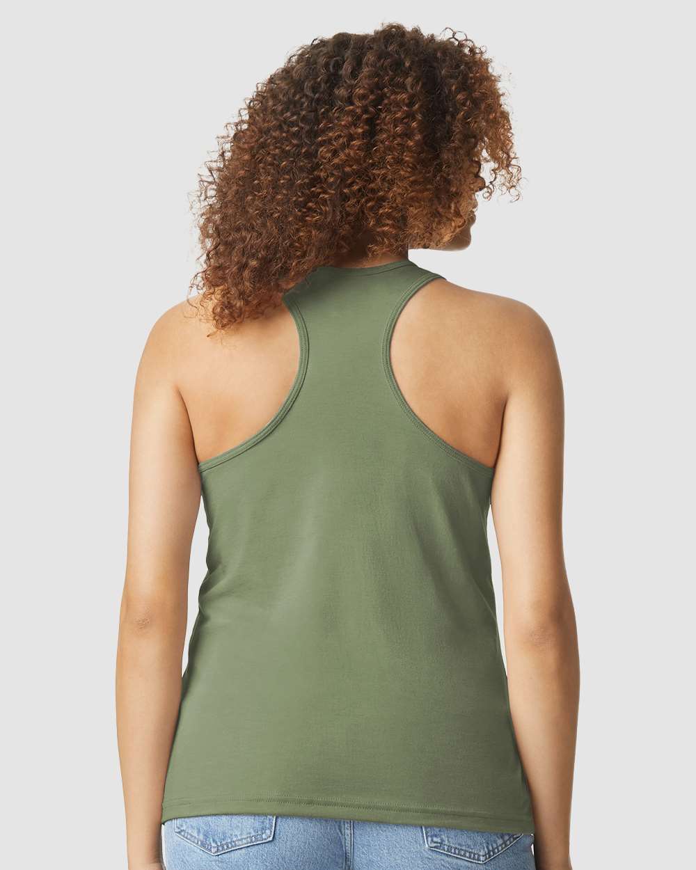 Gildan-64220LCVC-Softstyle® Women’s CVC Racerback Tank Top - Image 6