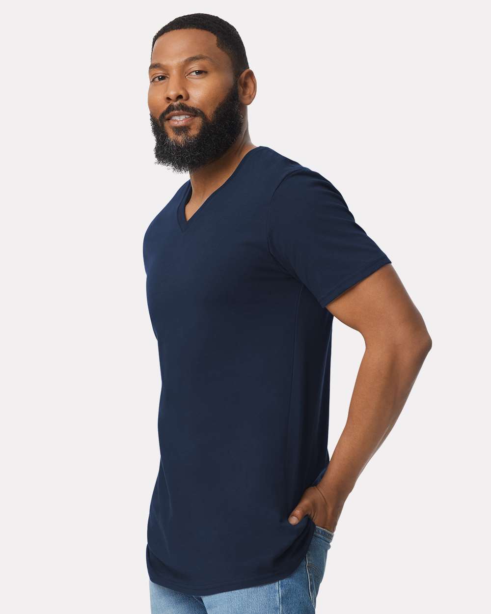 Gildan-64V00-Softstyle® V-Neck T-Shirt - Image 24