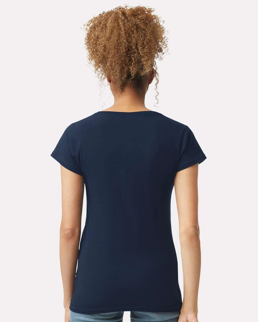 Gildan-64V00L-Softstyle® Women’s V-Neck T-Shirt - Image 22