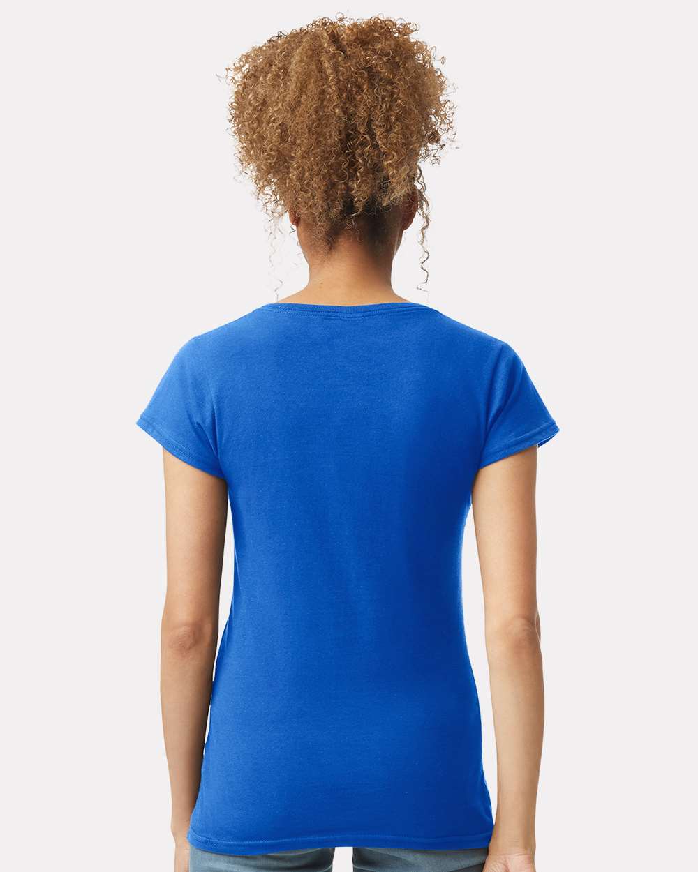 Gildan-64V00L-Softstyle® Women’s V-Neck T-Shirt - Image 28