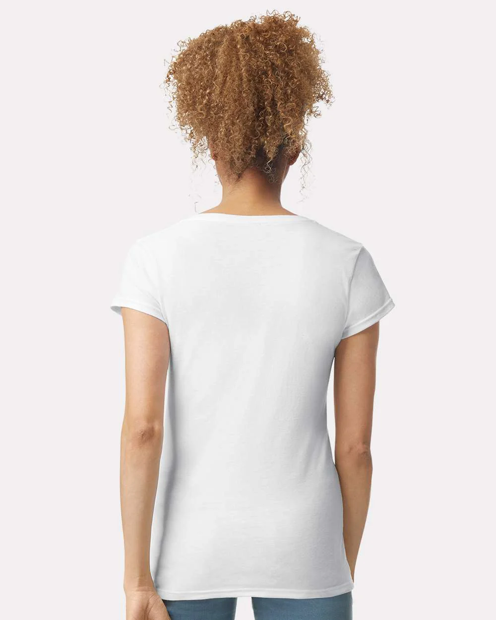 Gildan-64V00L-Softstyle® Women’s V-Neck T-Shirt - Image 37