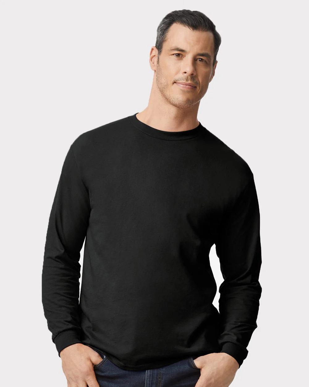 Gildan-8400-DryBlend® 50/50 Long Sleeve T-Shirt - Image 5