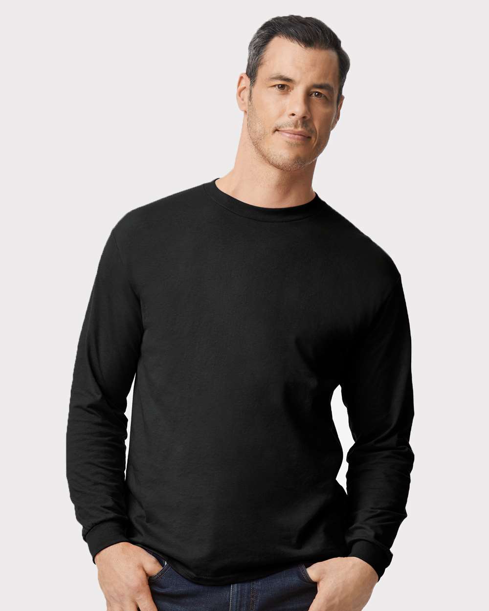 Gildan-8400-DryBlend® 50/50 Long Sleeve T-Shirt - Image 9
