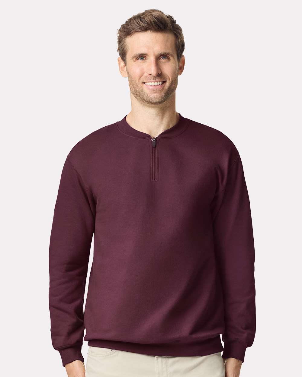 Gildan-SF008-Softstyle® Midweight 1/4 Zip Sweatshirt - Image 17