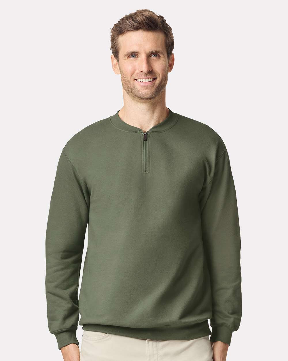 Gildan-SF008-Softstyle® Midweight 1/4 Zip Sweatshirt - Image 23