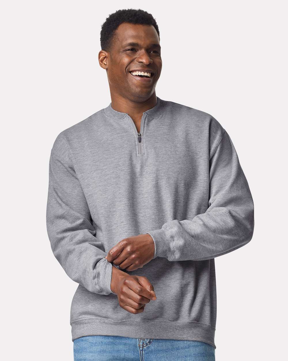 Gildan-SF008-Softstyle® Midweight 1/4 Zip Sweatshirt - Image 53