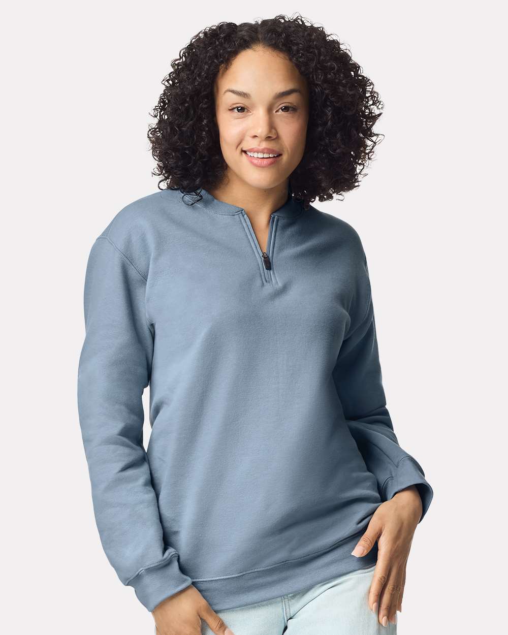 Gildan-SF008-Softstyle® Midweight 1/4 Zip Sweatshirt - Image 59