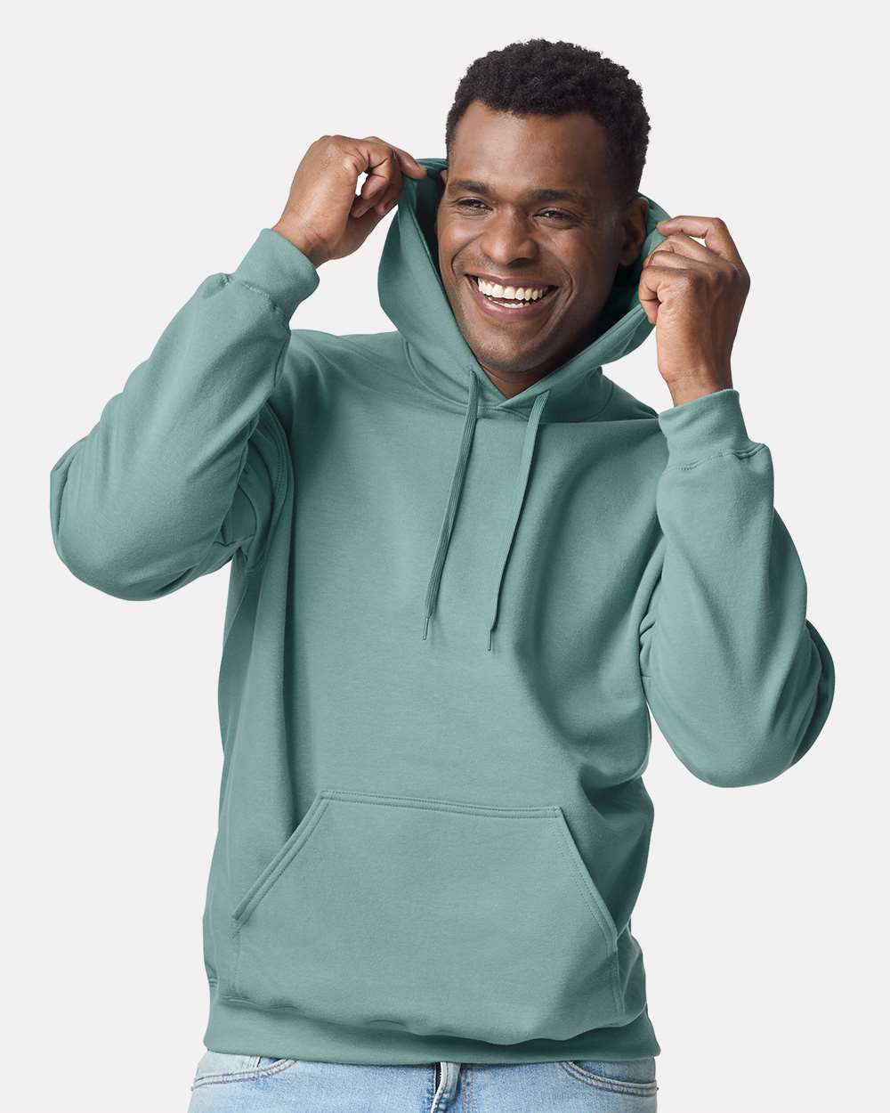 Gildan-SF500-Softstyle® Midweight Hooded Sweatshirt - Image 4