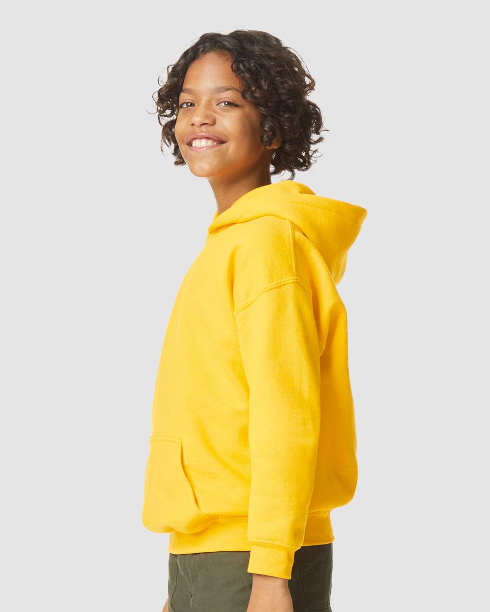 Gildan-SF500B-Softstyle® Youth Midweight Hooded Sweatshirt - Image 12