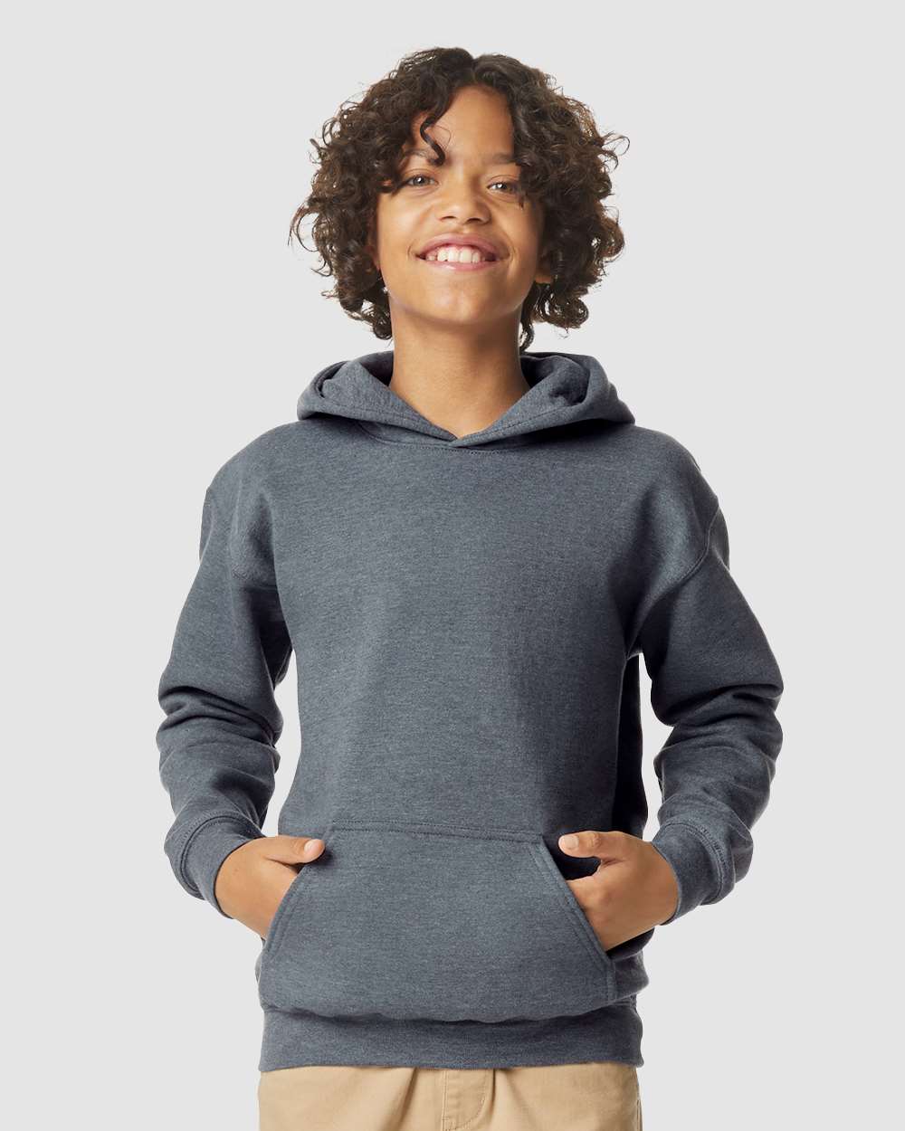 Gildan-SF500B-Softstyle® Youth Midweight Hooded Sweatshirt - Image 17