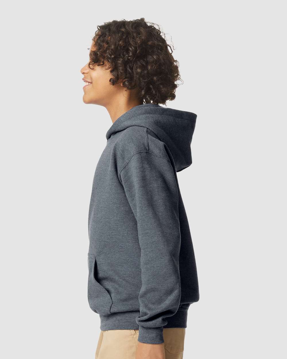 Gildan-SF500B-Softstyle® Youth Midweight Hooded Sweatshirt - Image 18