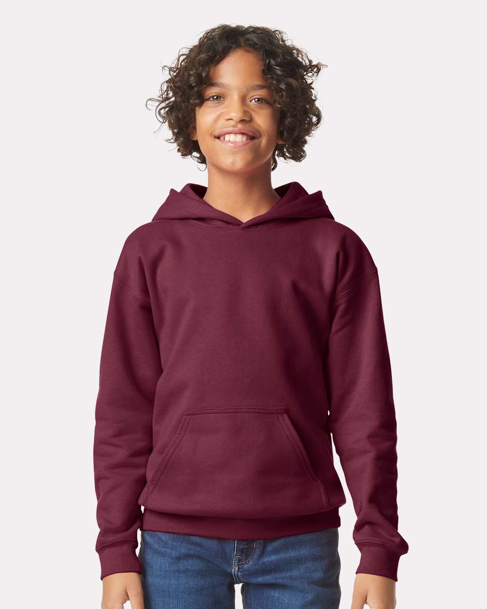 Gildan-SF500B-Softstyle® Youth Midweight Hooded Sweatshirt - Image 35