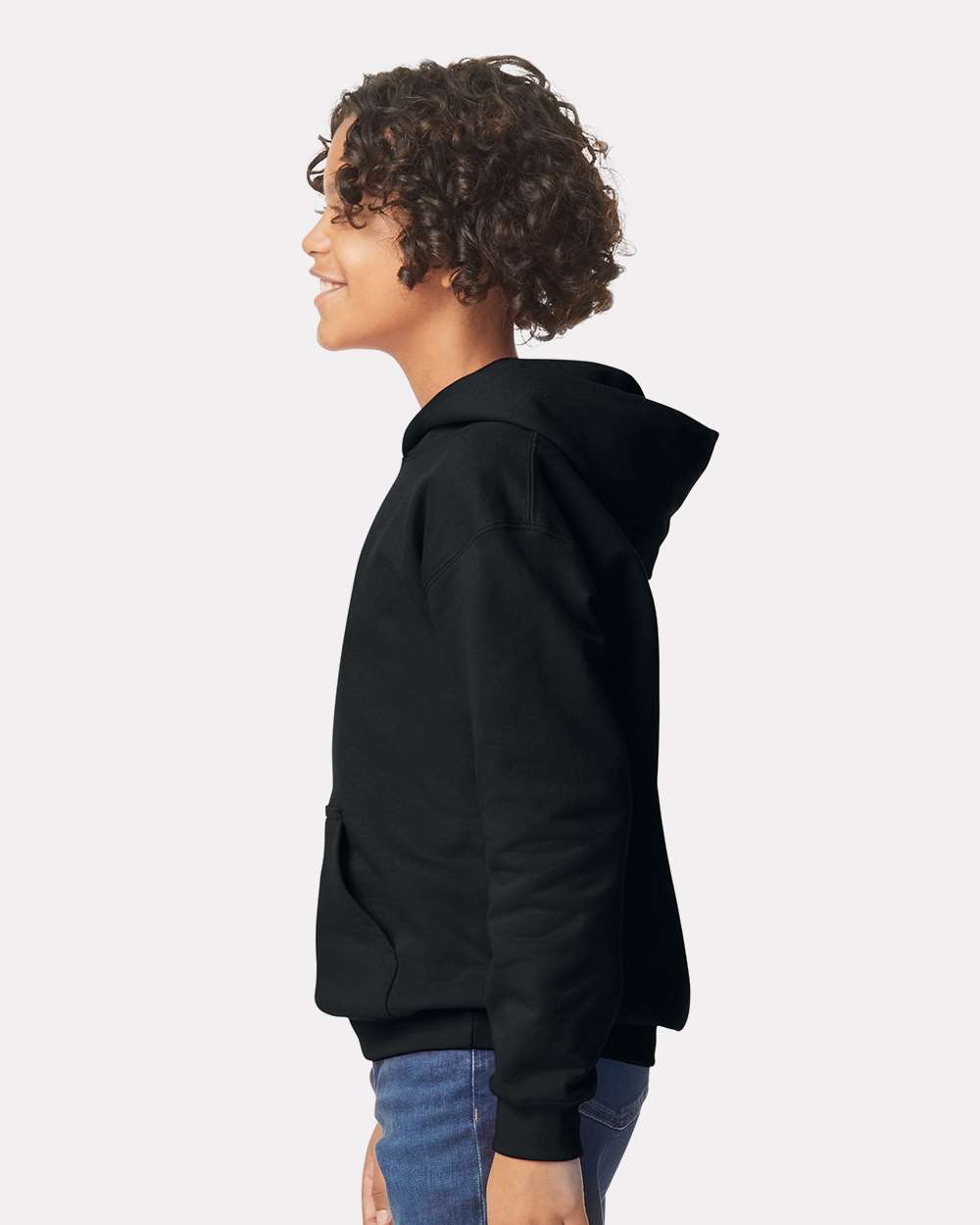 Gildan-SF500B-Softstyle® Youth Midweight Hooded Sweatshirt - Image 5