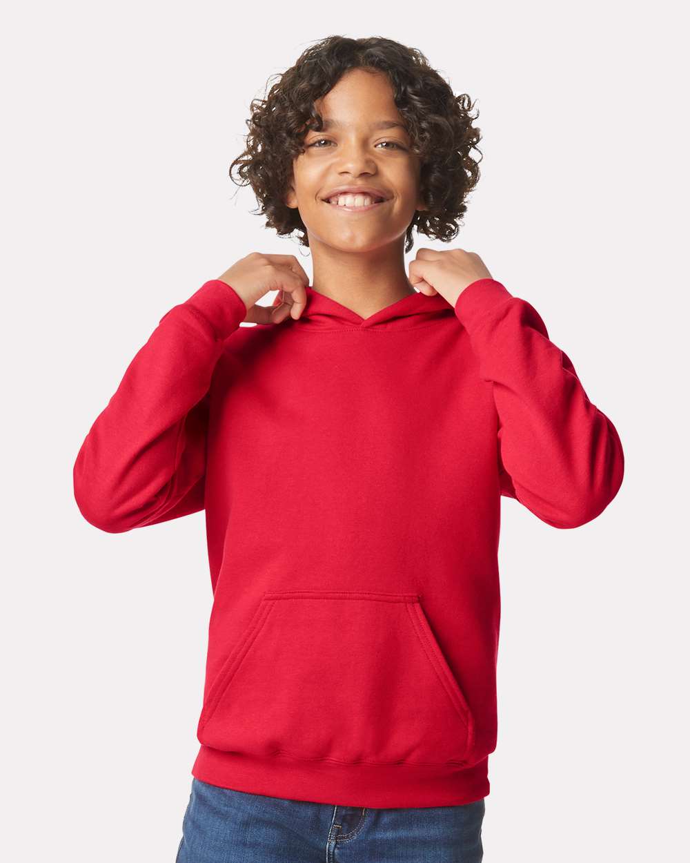 Gildan-SF500B-Softstyle® Youth Midweight Hooded Sweatshirt - Image 59